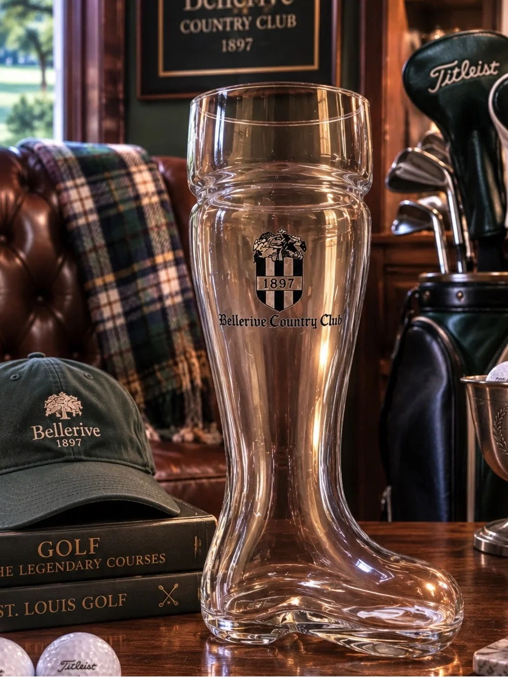 Bellerive Country Club Das Boot Beer Glass German Beer Glass Golf Barware STL